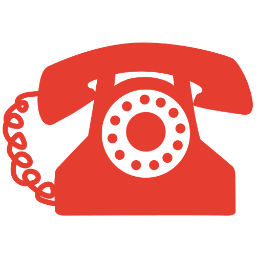 a picture of a red phone
